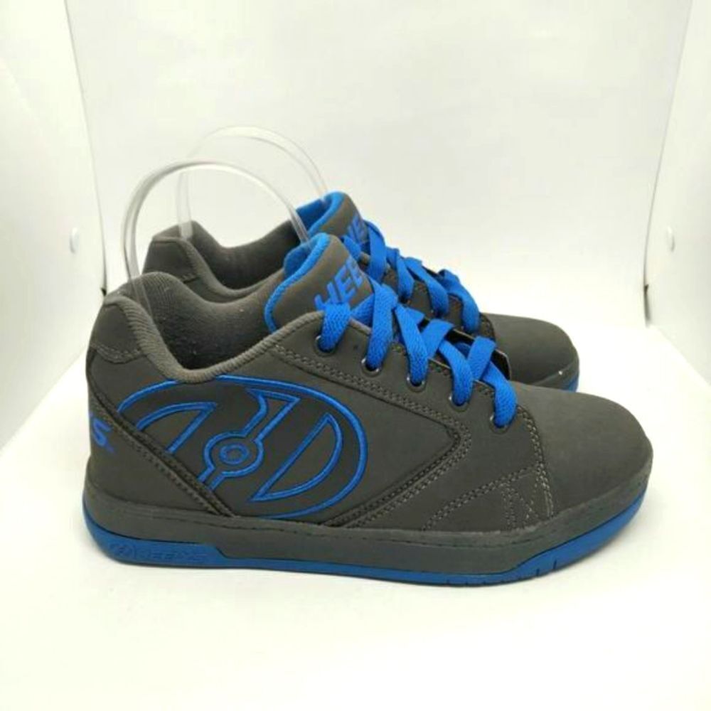 Heelys Propel Blue And Grey Skate Shoes Sneakers Youth Size 5